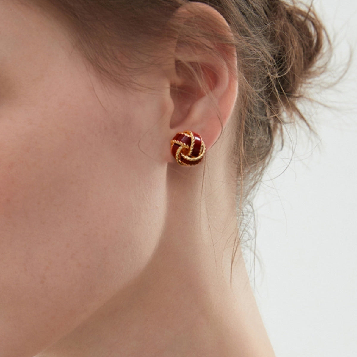 Lara – aretes aros vintage con esmalte