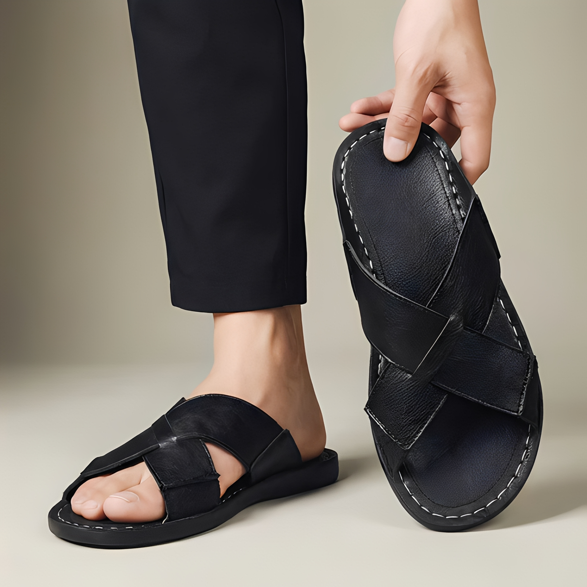 Renejay - Sandalias de verano modernas y elegantes para hombres