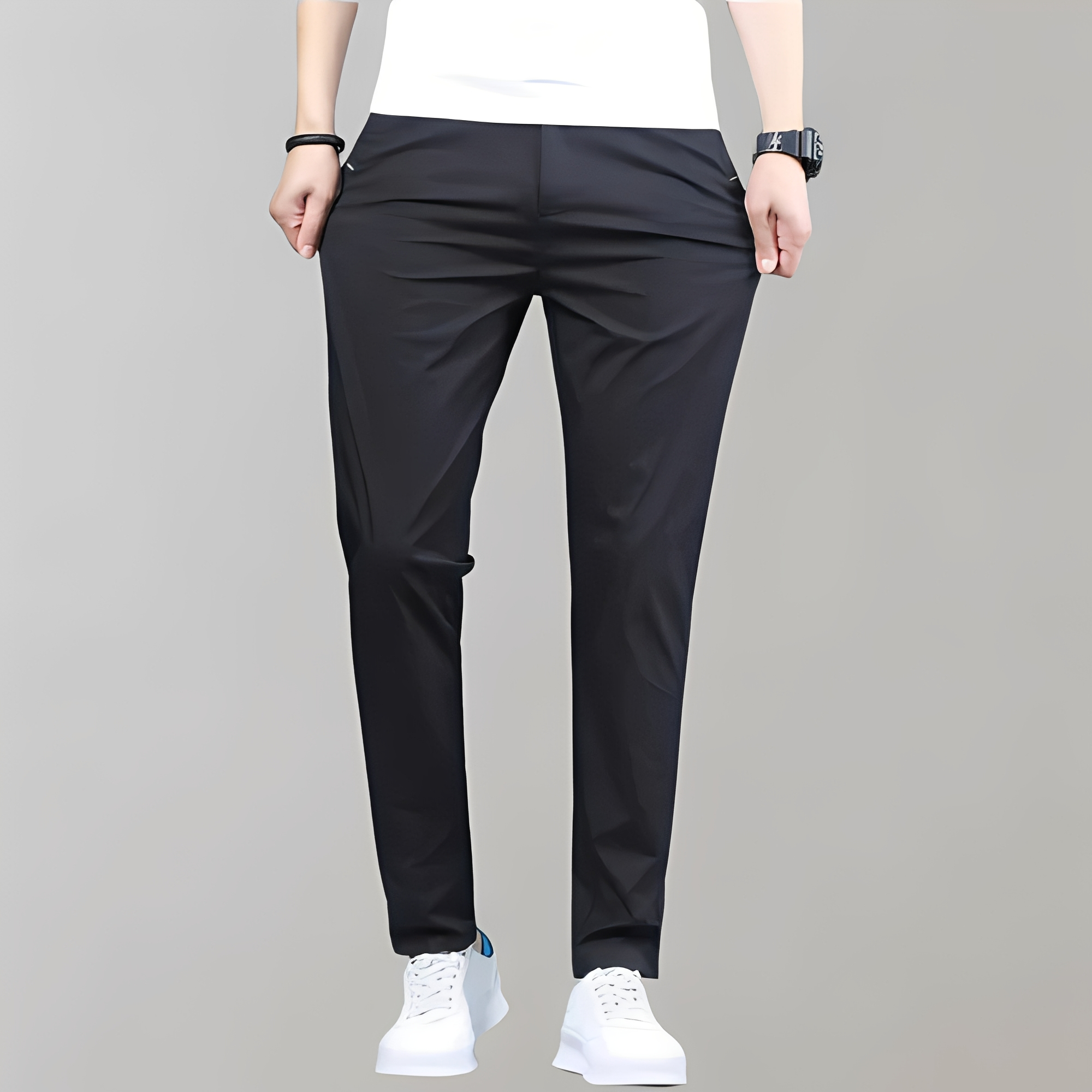 Warren - Pantalón recto de moda para hombre