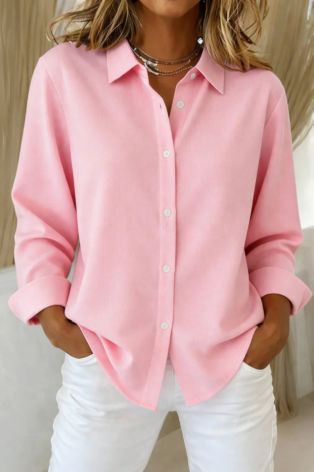 Sophie- Blusa elegante para mujer con botones