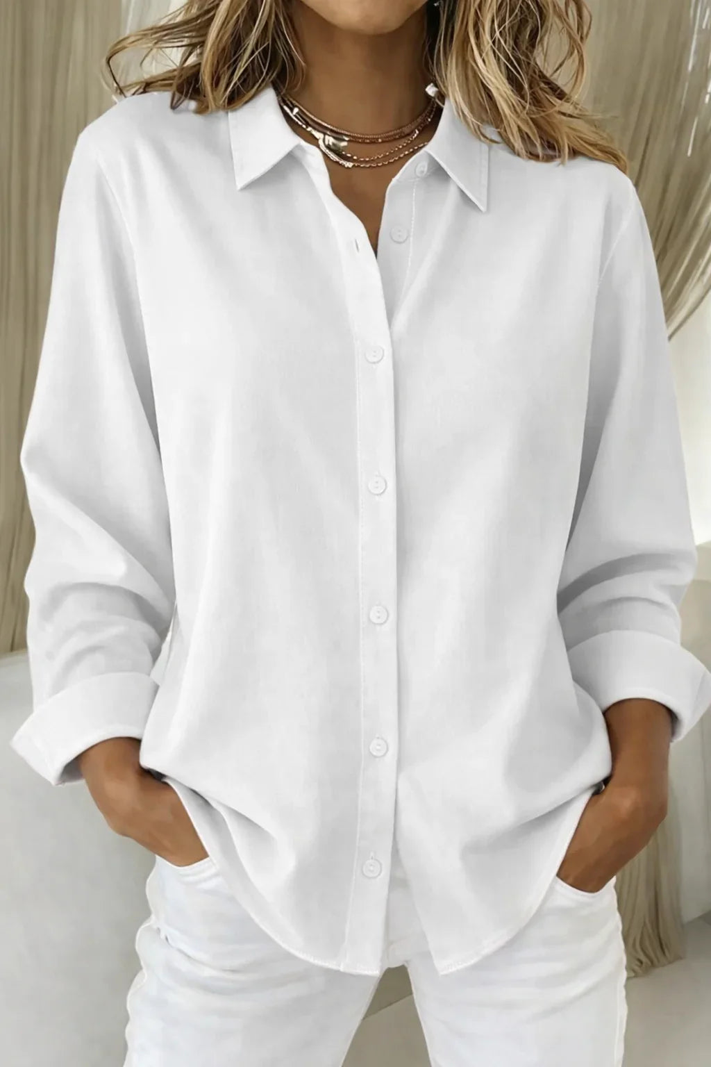 Sophie- Blusa elegante para mujer con botones