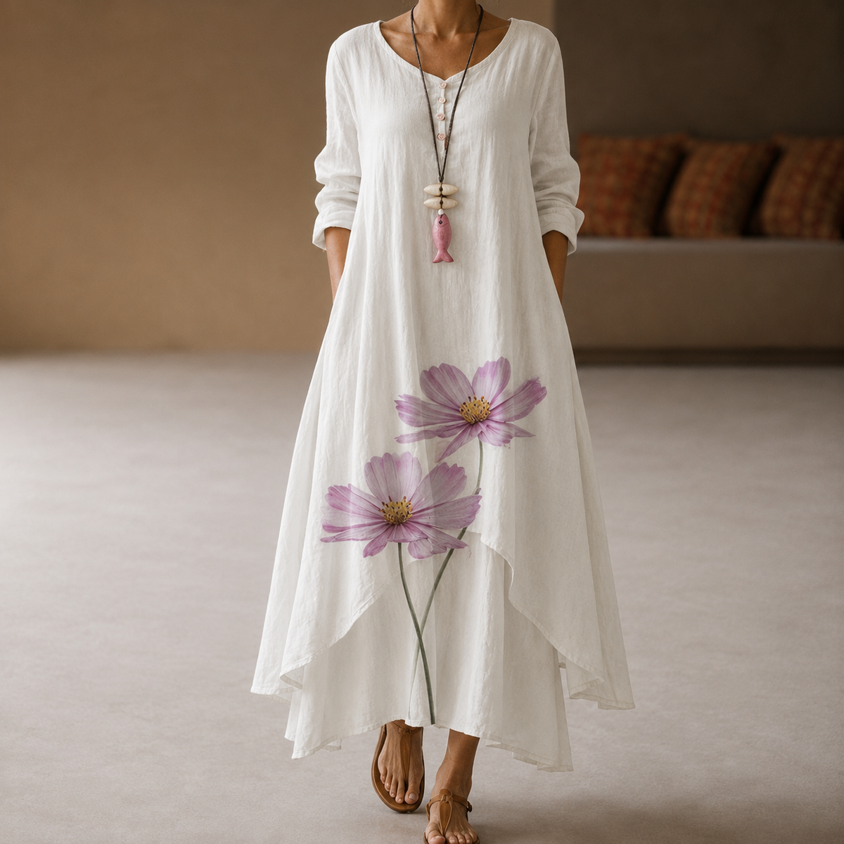 Flor - Vestido elegante y aireado