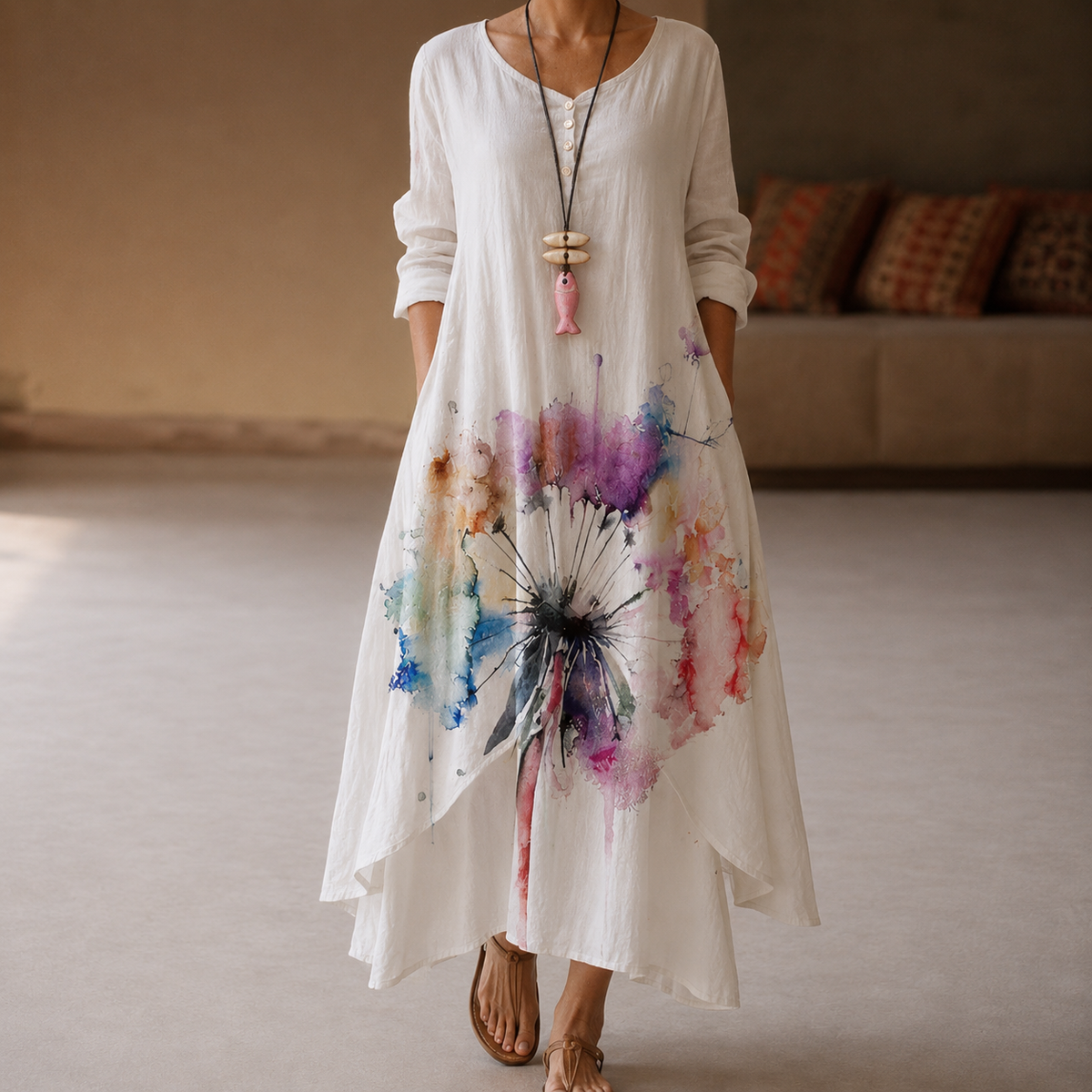 Flor - Vestido elegante y aireado