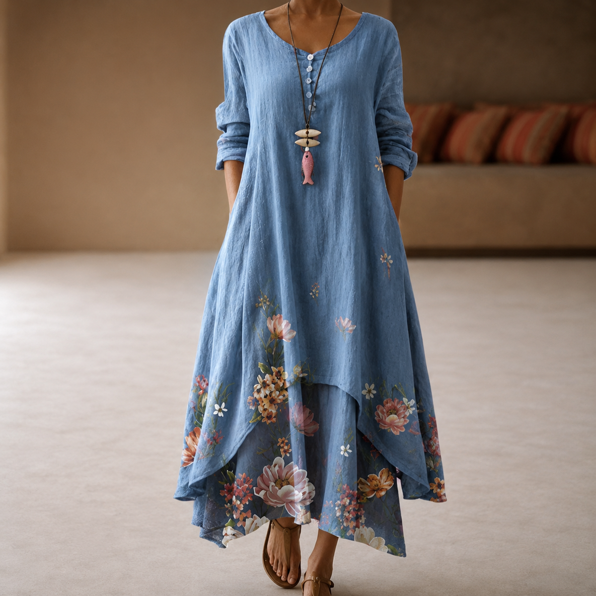 Flor - Vestido elegante y aireado