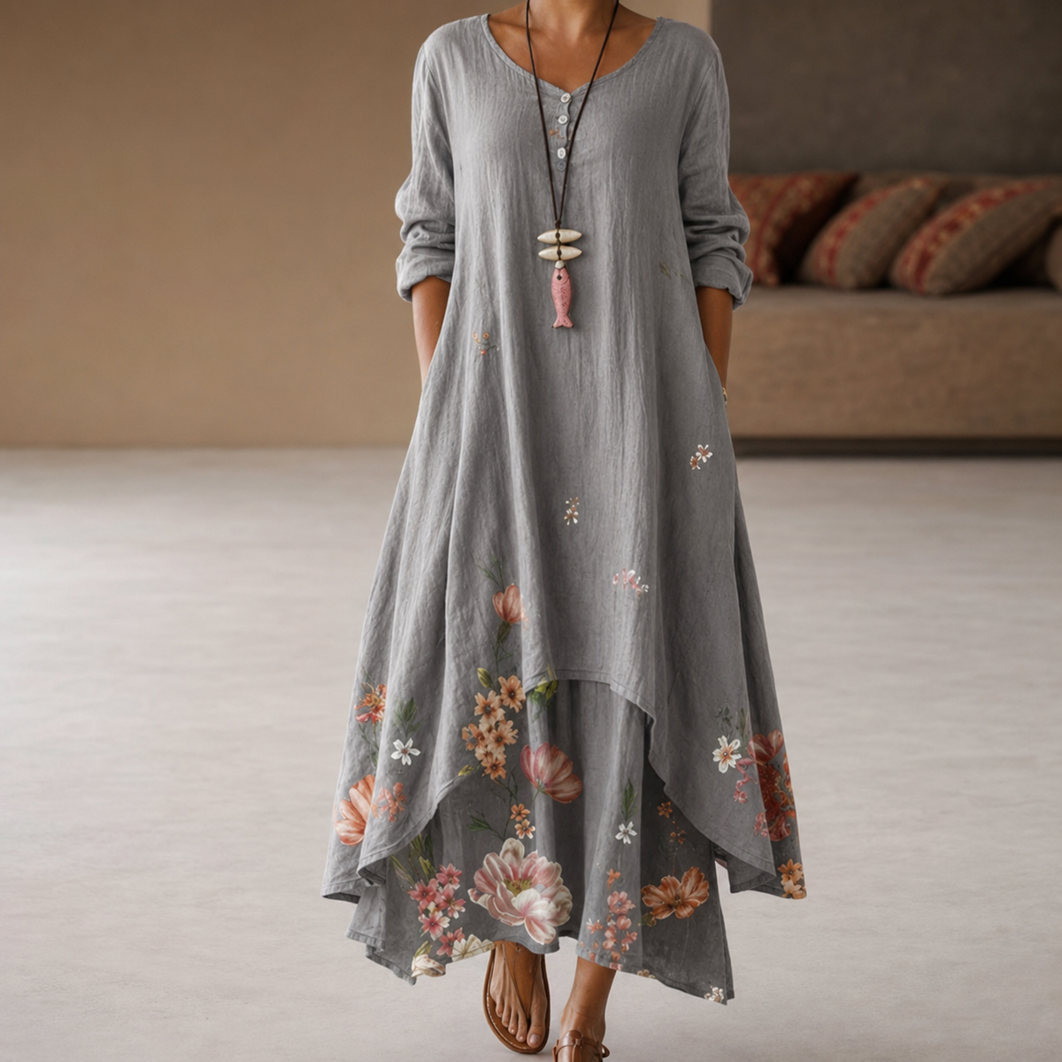 Flor - Vestido elegante y aireado