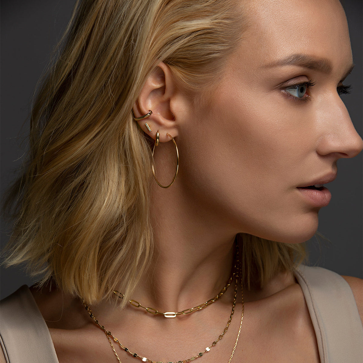Scarlett - aros amplios delgados