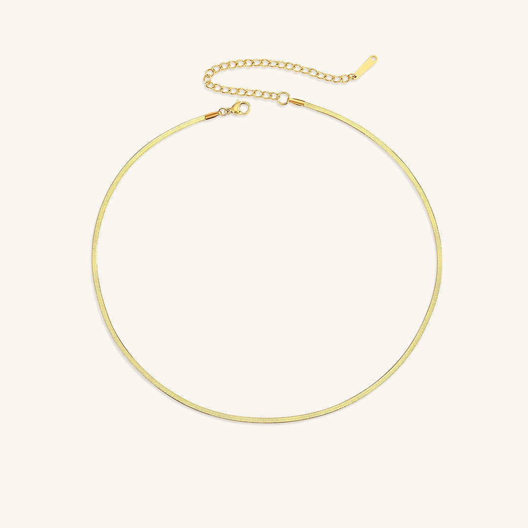 Elizabeth – Collar de cadena de serpiente dorada