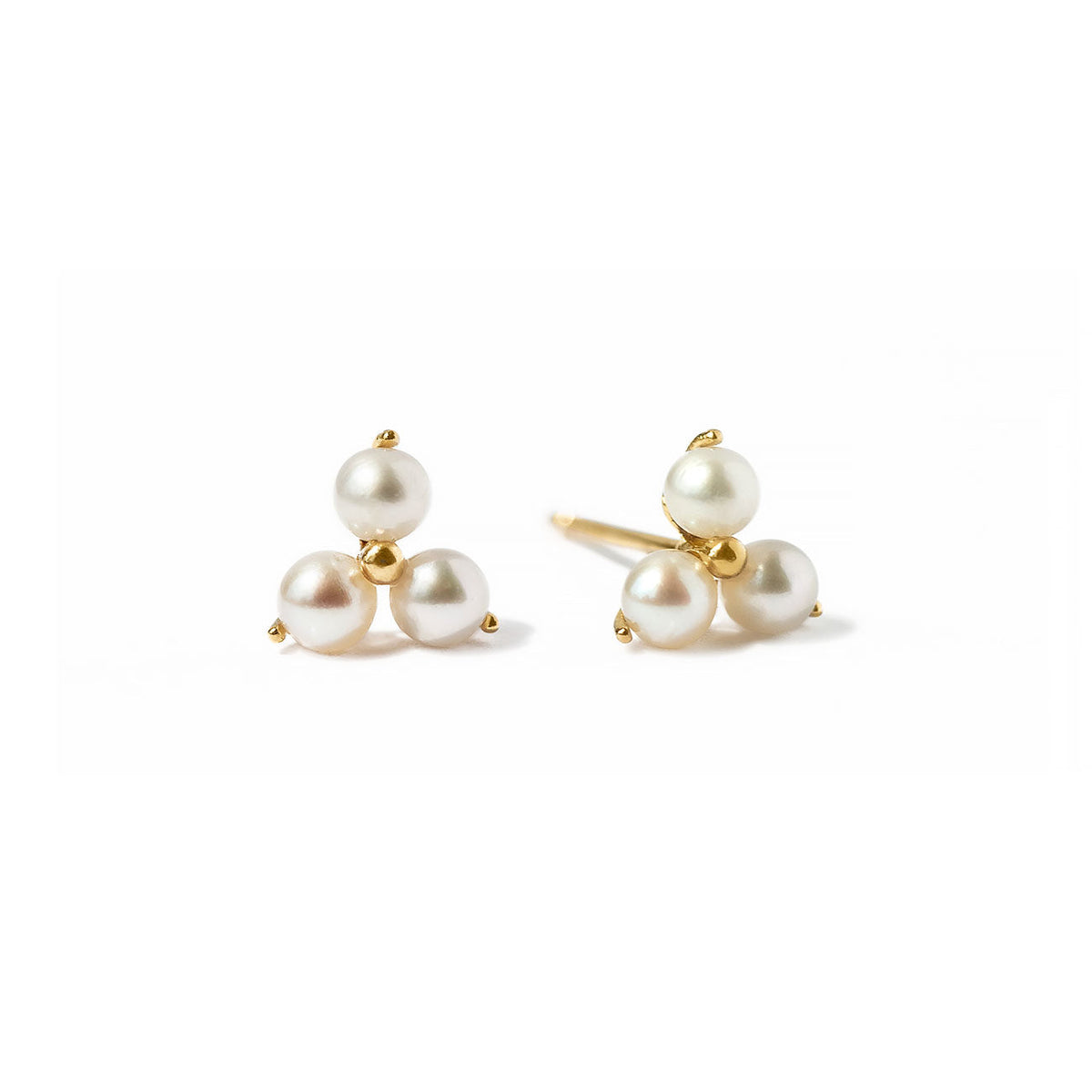 Isabella - Pendientes Trinity con perlas