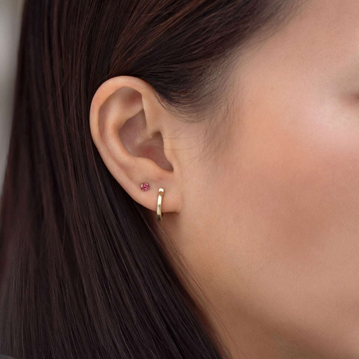 Pendientes Tiny de Nacimiento (Rubí)