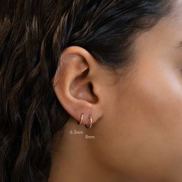 Pendientes Huggie de aro clásicos
