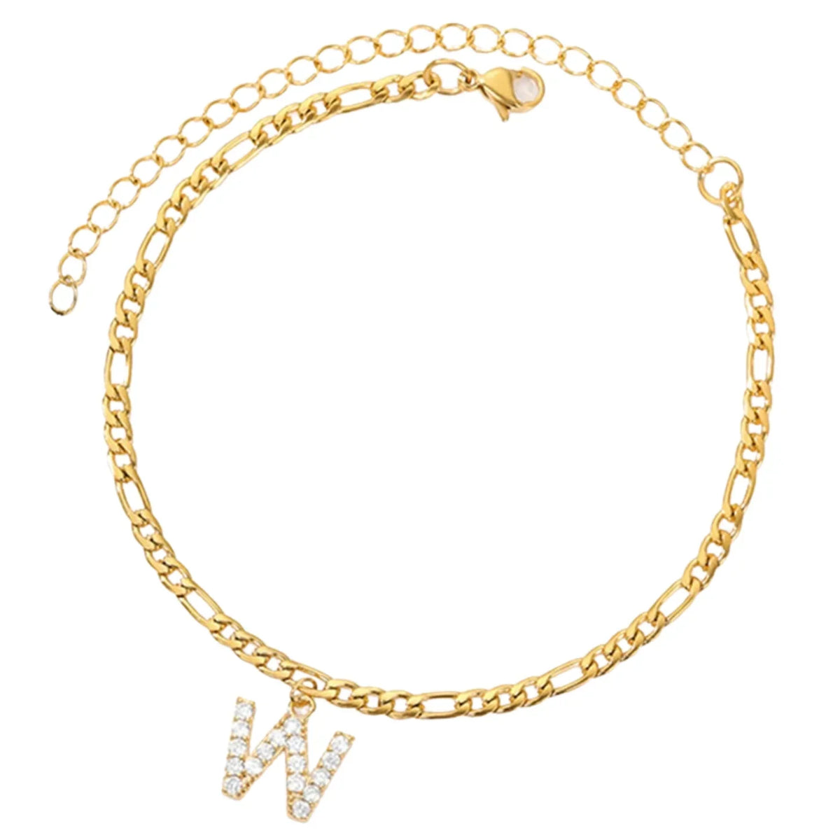 Tobillo con Inicial - Pulsera de tobillo personalizada con tu inicial