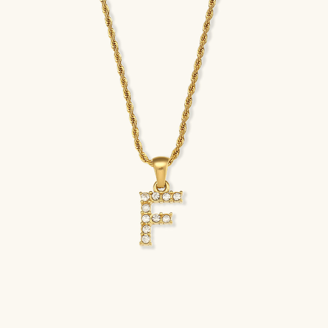 Maeve - Collar de diamantes con letras iniciales