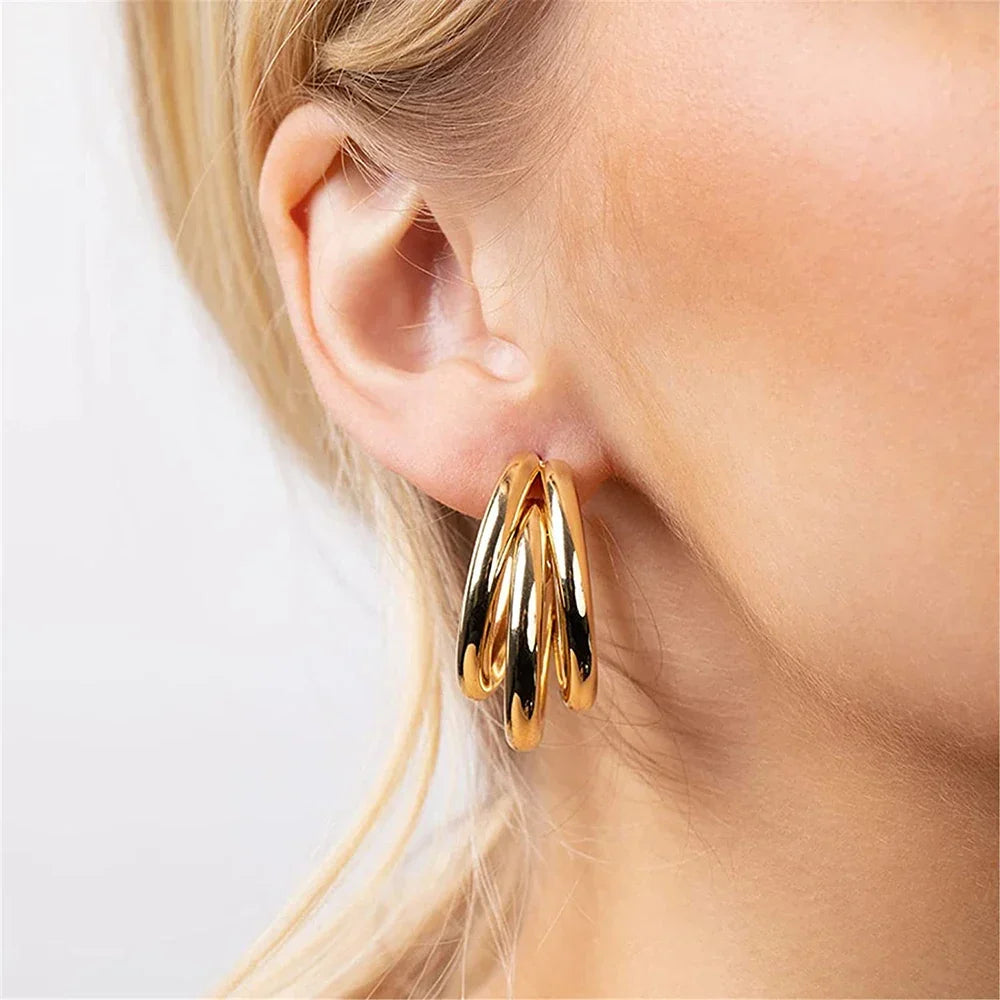 Aro triple - 3 aros dorados