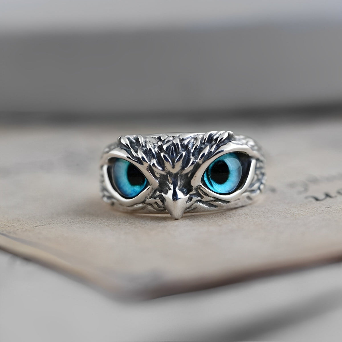 Niva – Anillo de amuleto regulable en plata y ópalo