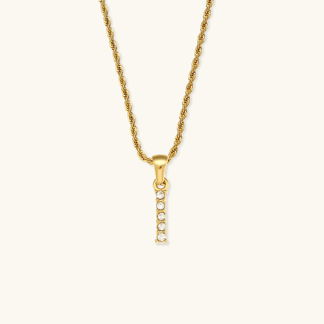 Maeve - Collar de diamantes con letras iniciales