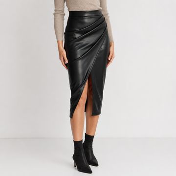 Glyza - Falda midi elegante y chic