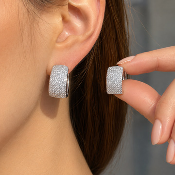 Amaya – Pendientes de circonita con brillo total