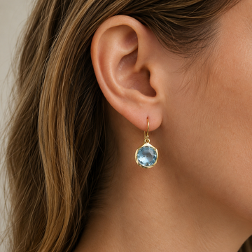 Azura – Pendientes de cristales azules vintage