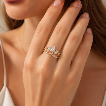 Anillo de Corona Rapunzel - El Anillo de Corona Amarillo de Rapunzel