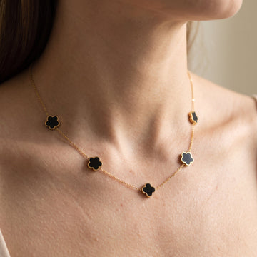 Elise – Conjunto de collar y pulsera Trèfle sofisticado