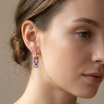 Leah - Pendientes refinados en lila