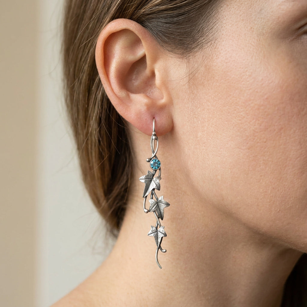 Nina – Pendientes retro en forma de hoja de hada