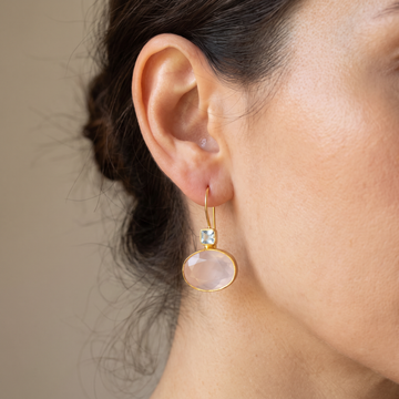 Esmeralda – Pendientes retro con cristales verdes