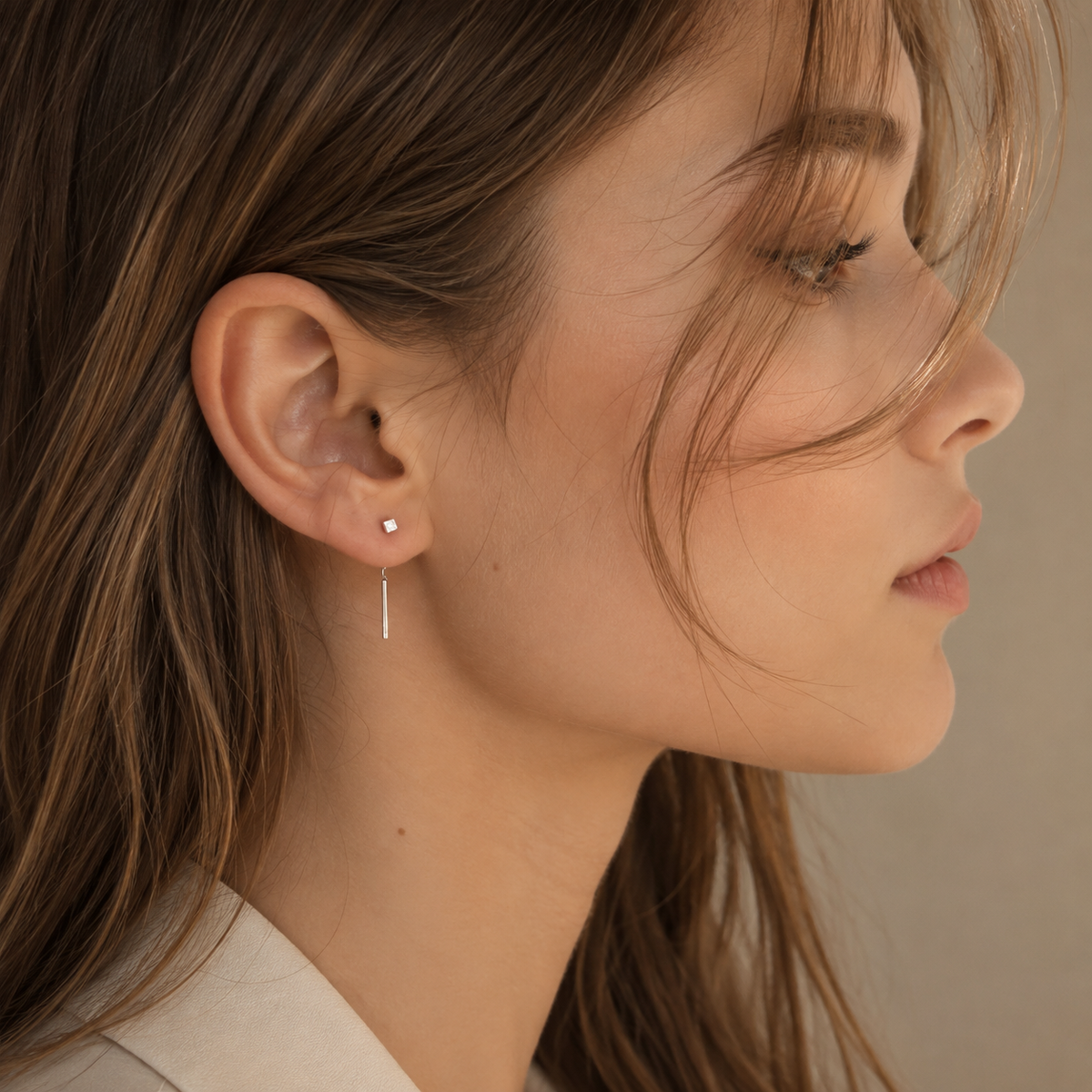 Kaelen – Pendientes de cubo y borlas elegantes