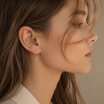 Kaelen – Pendientes de cubo y borlas elegantes