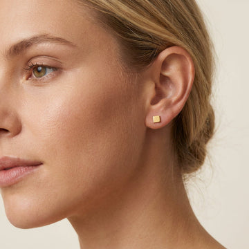 Yasuko - Pendientes cúbicos minimalistas