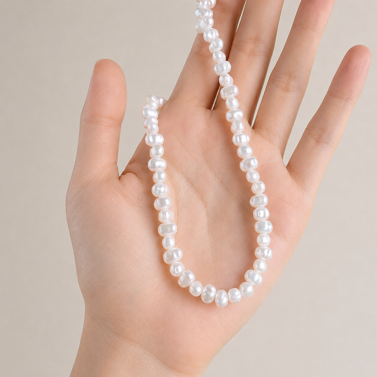 Stella - collar de perlas agrupadas