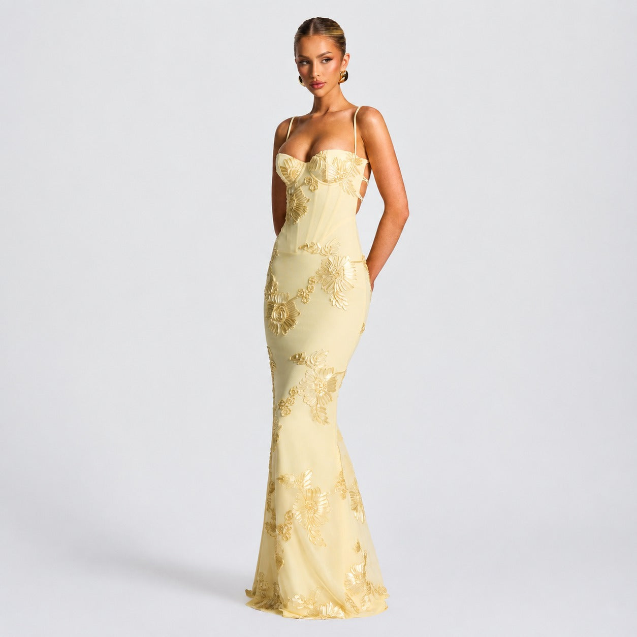 Norma - Vestido Maxi Floral Elegante