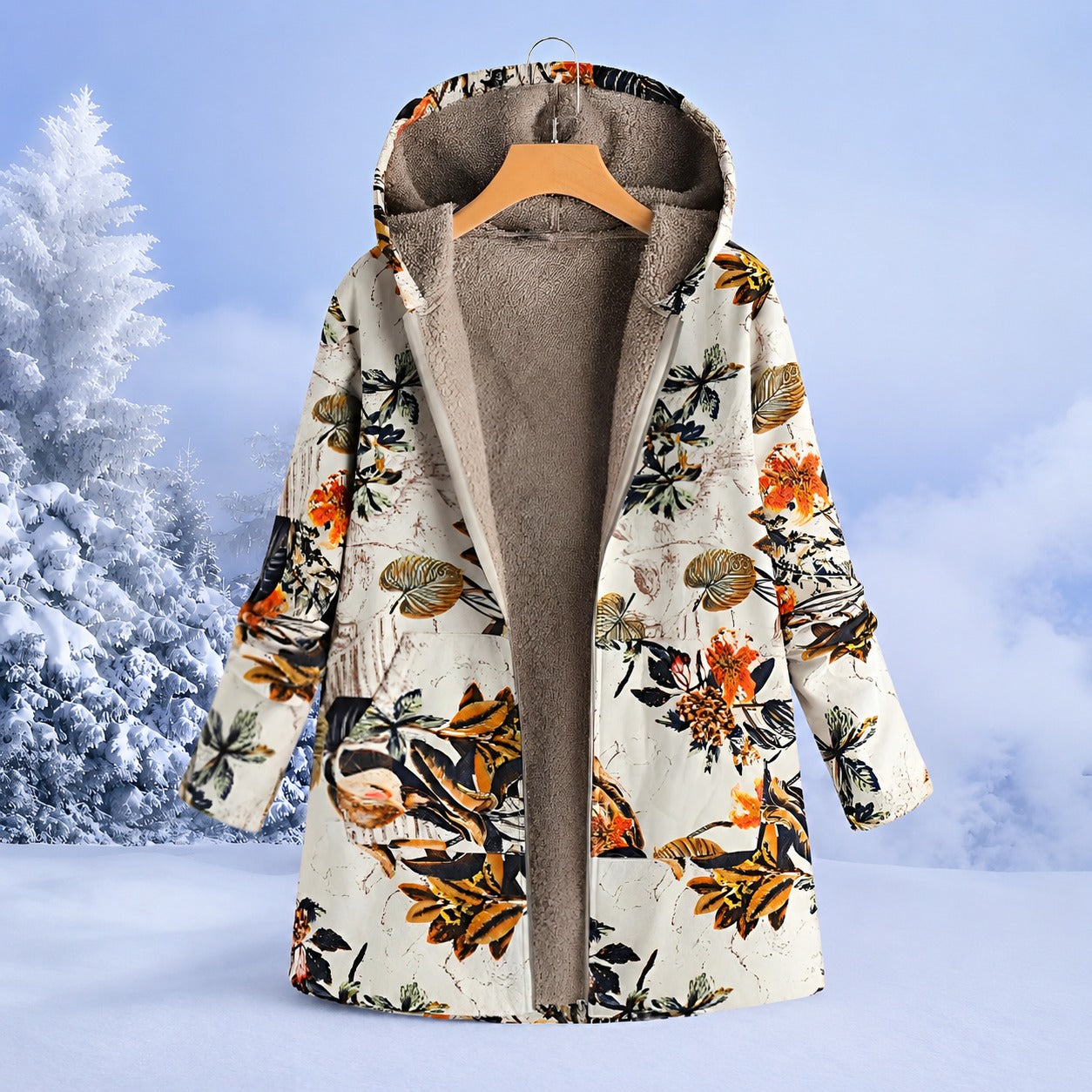 FluffCoat - Chaqueta de invierno colorida y elegante