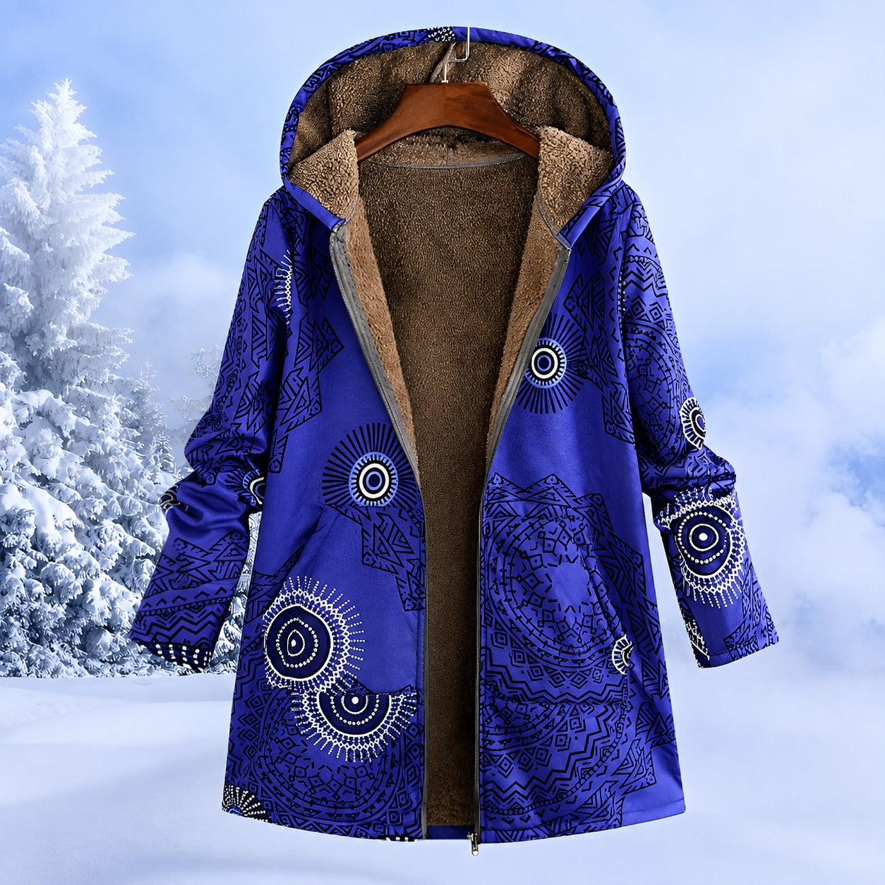 FluffCoat - Chaqueta de invierno colorida y elegante