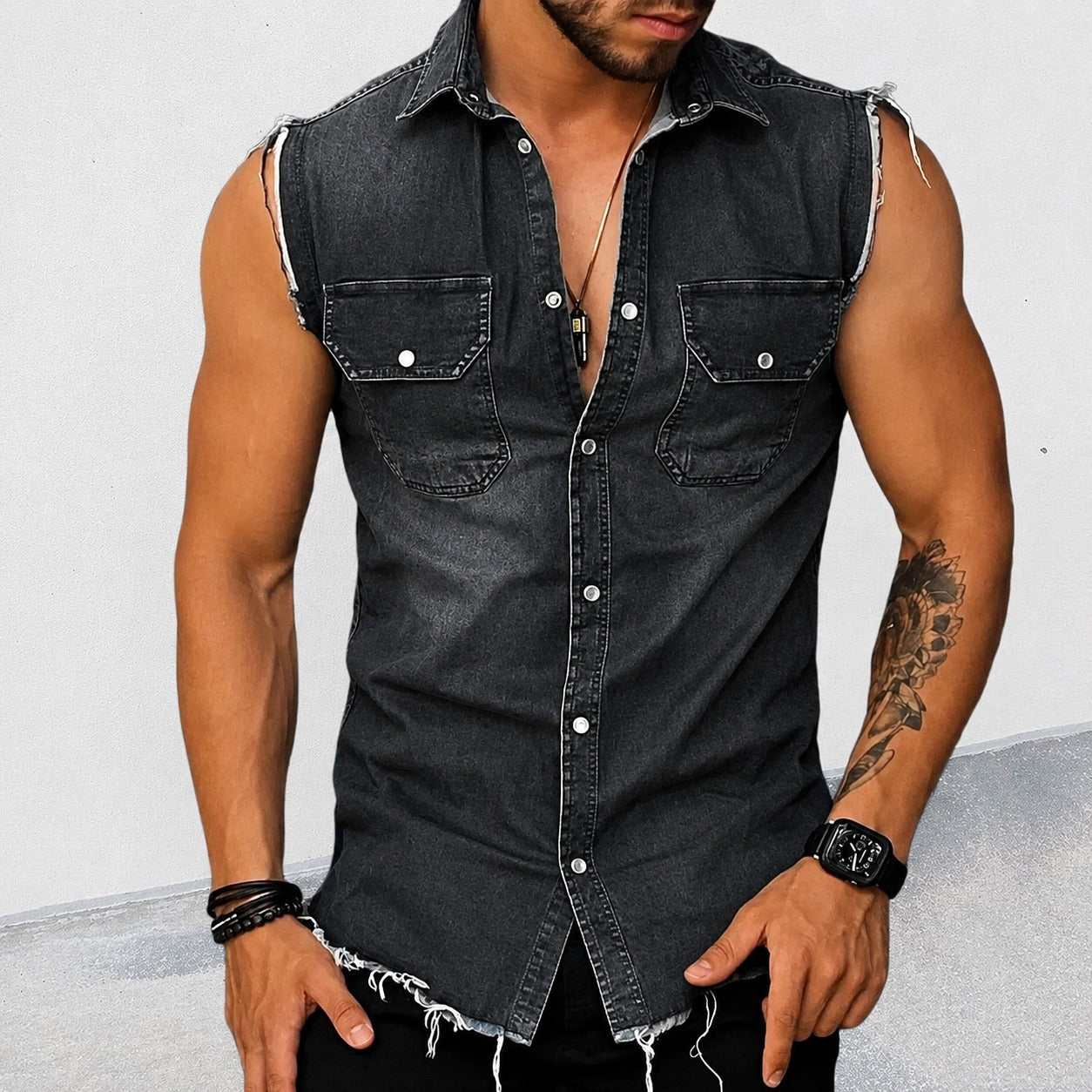 Ollie - Camisa Clásica Lavada sin Mangas