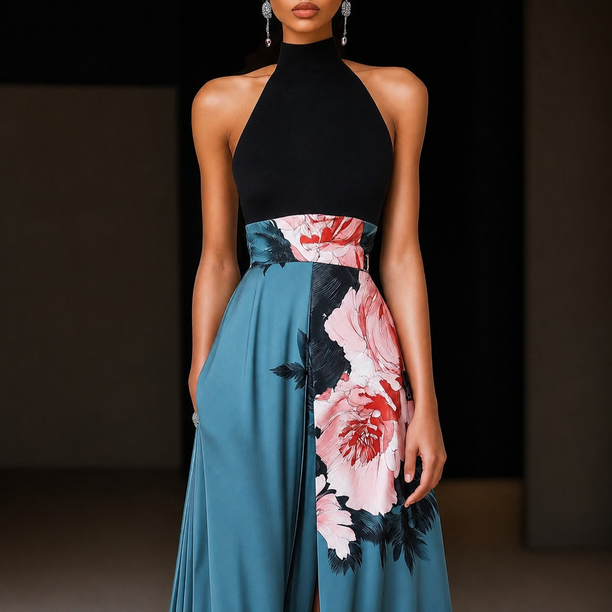 Annie - Vestido Maxi Floral sin Mangas