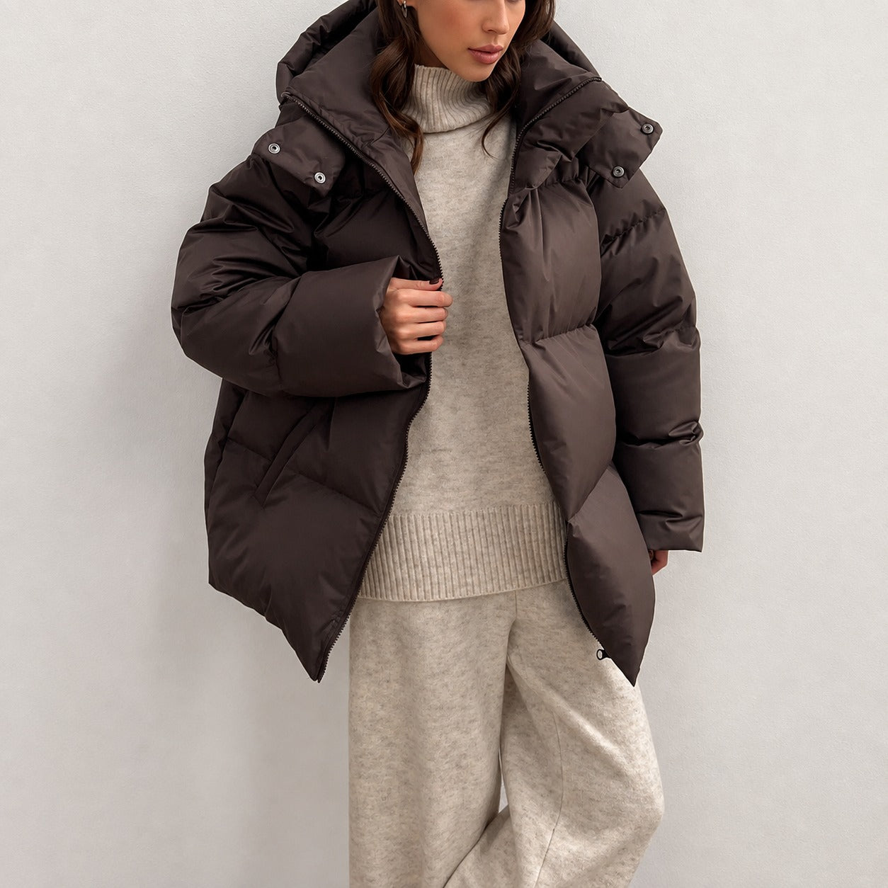 Natalia - Chaqueta gruesa con capucha