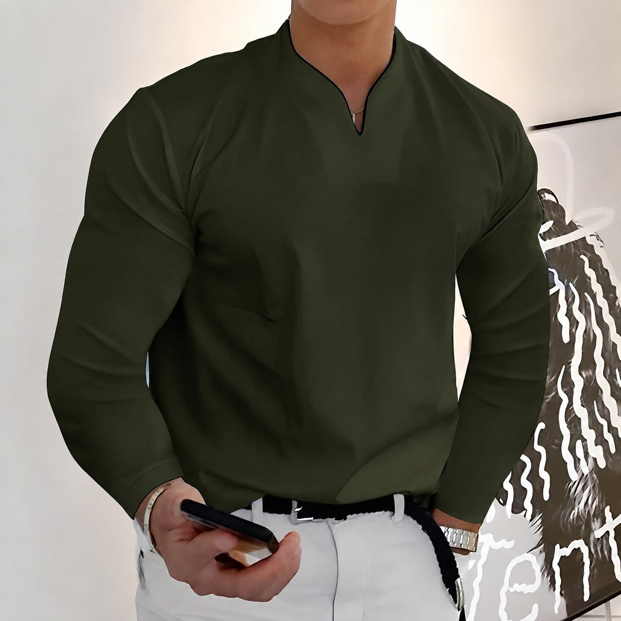 Corentin - Camisa elegante de manga larga para hombres