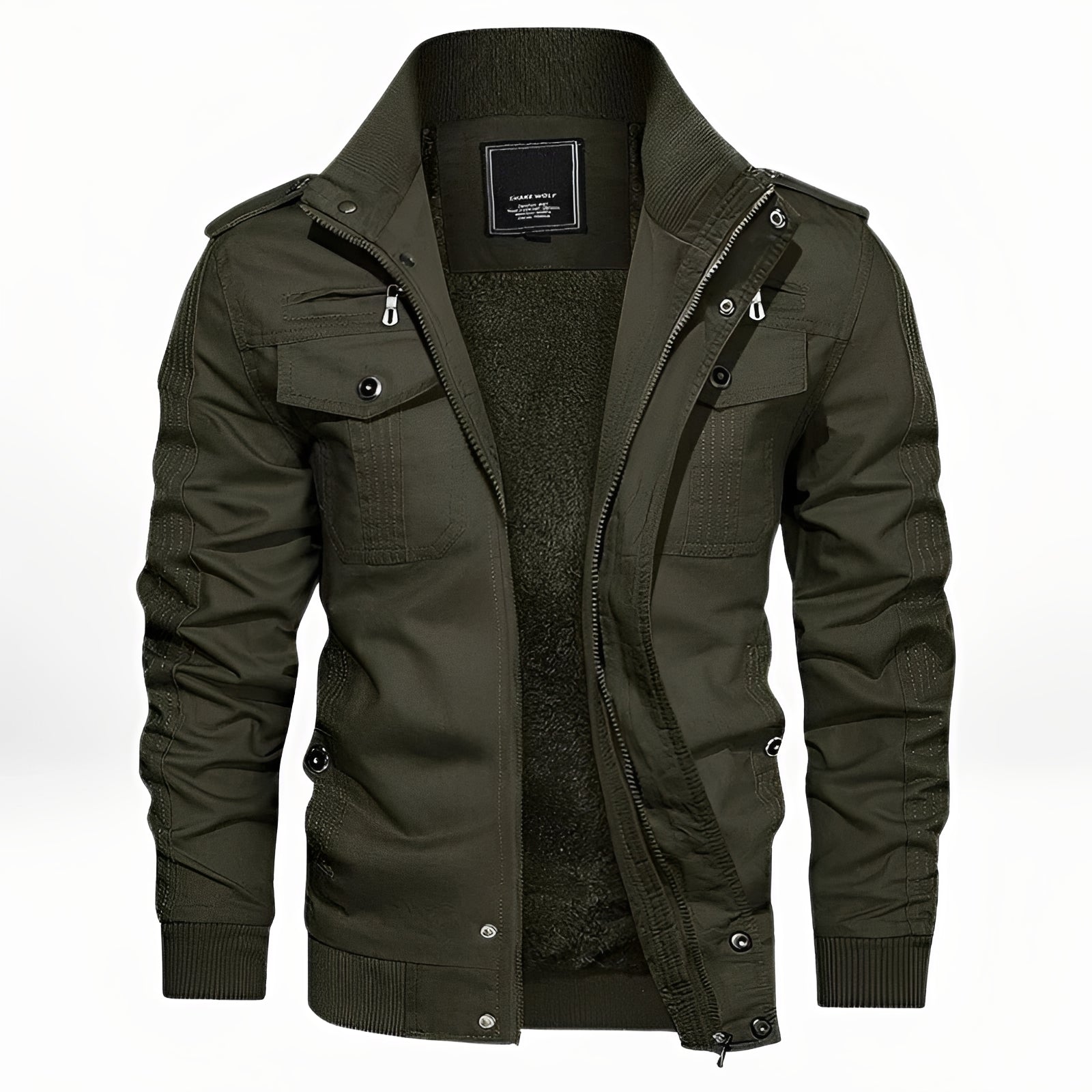 Jaxon - Chaqueta de invierno acogedora con bolsillos