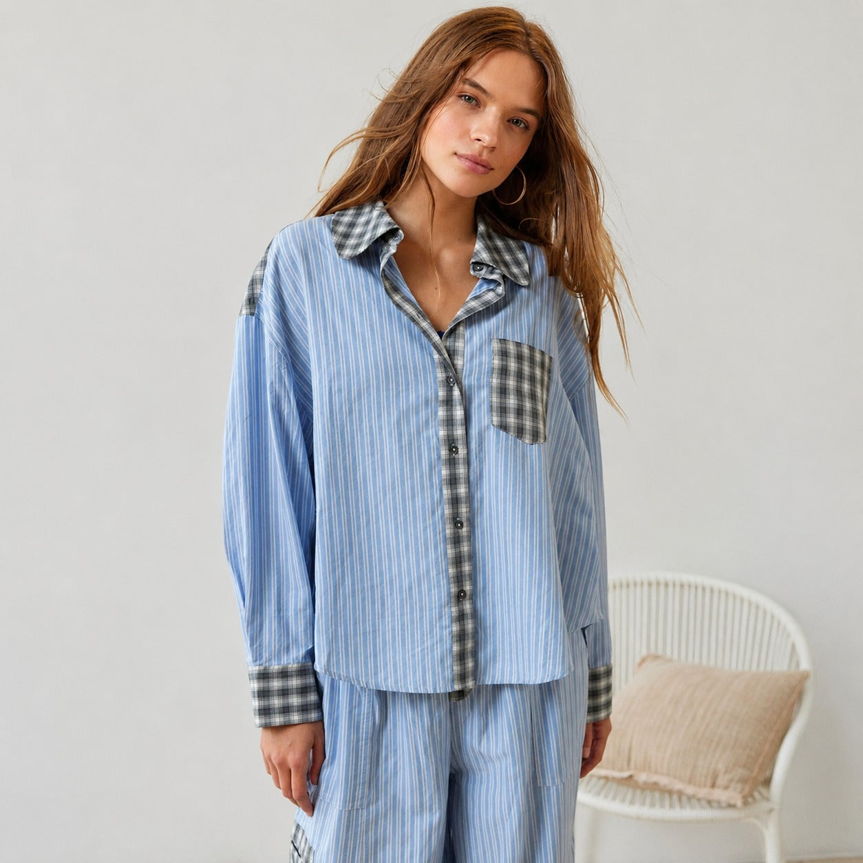 Elena - Pijama casual de dos piezas