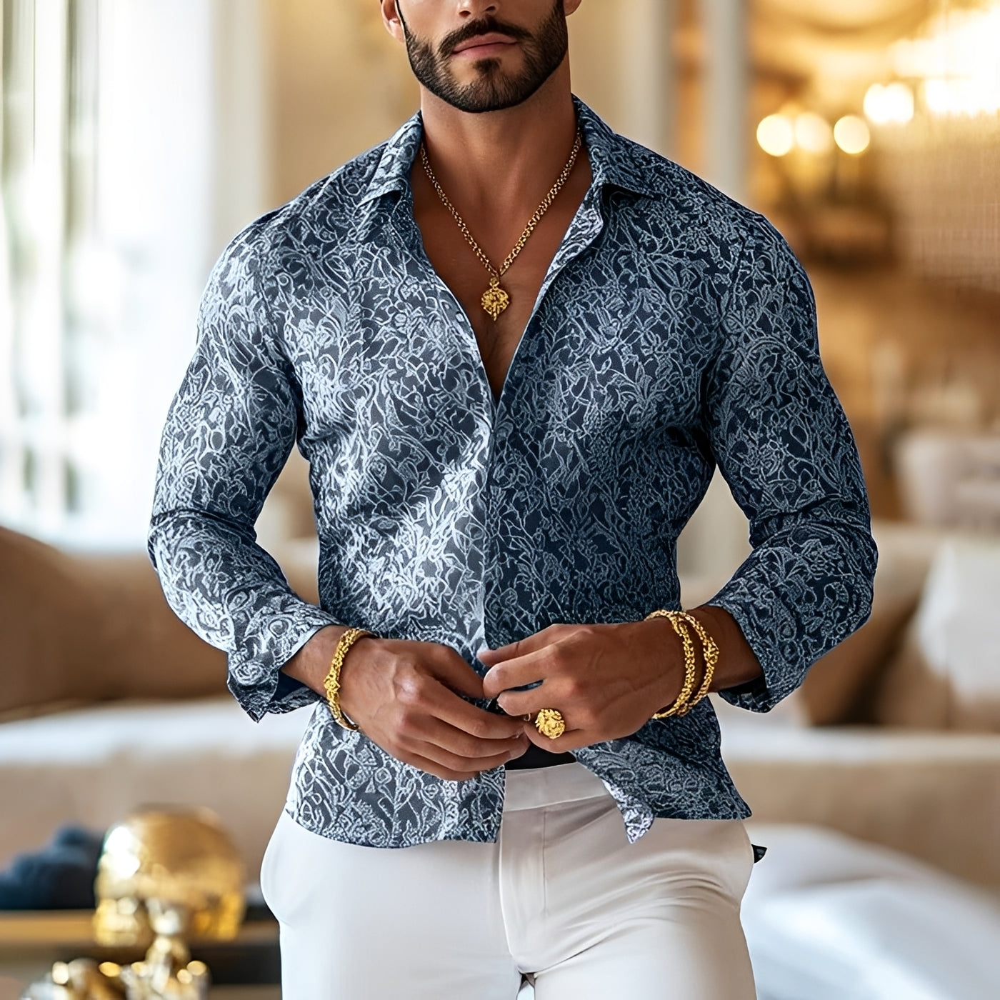 Tim - Camisa Clásica de Manga Larga