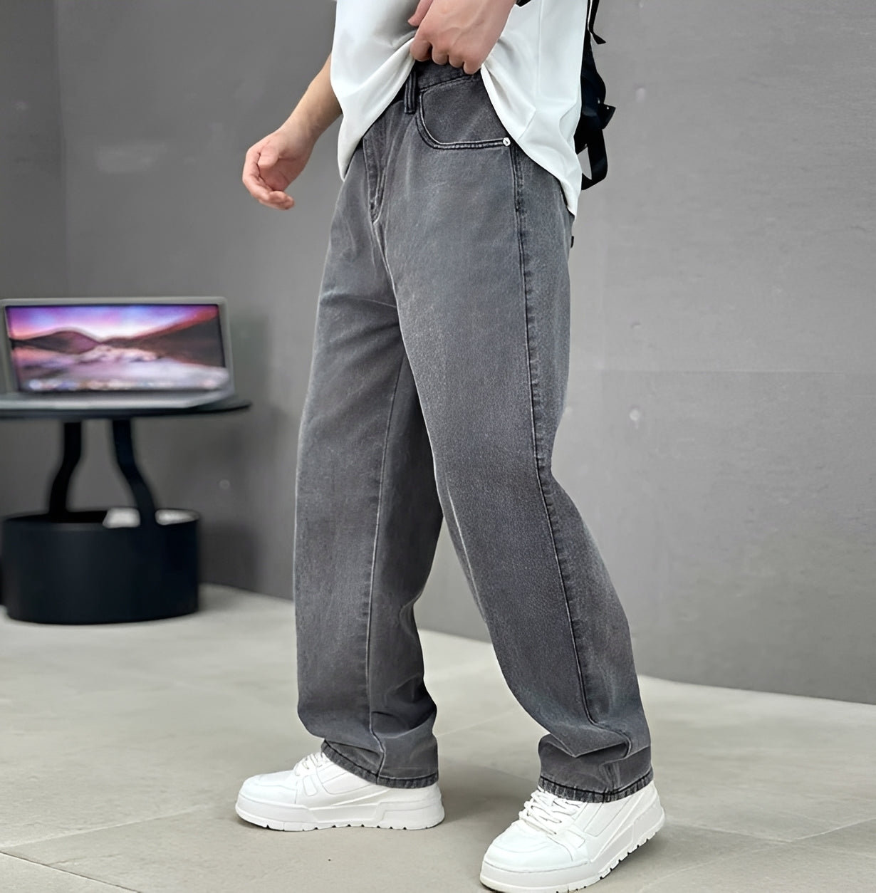 Garza - Jeans Casuales de Pierna Recta