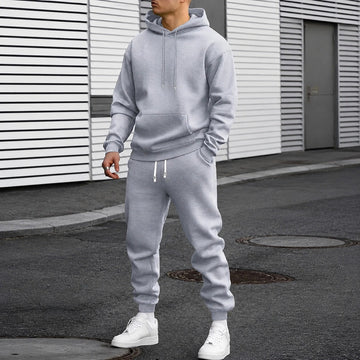 Arvel - Conjunto de chándal cómodo con capucha para hombres