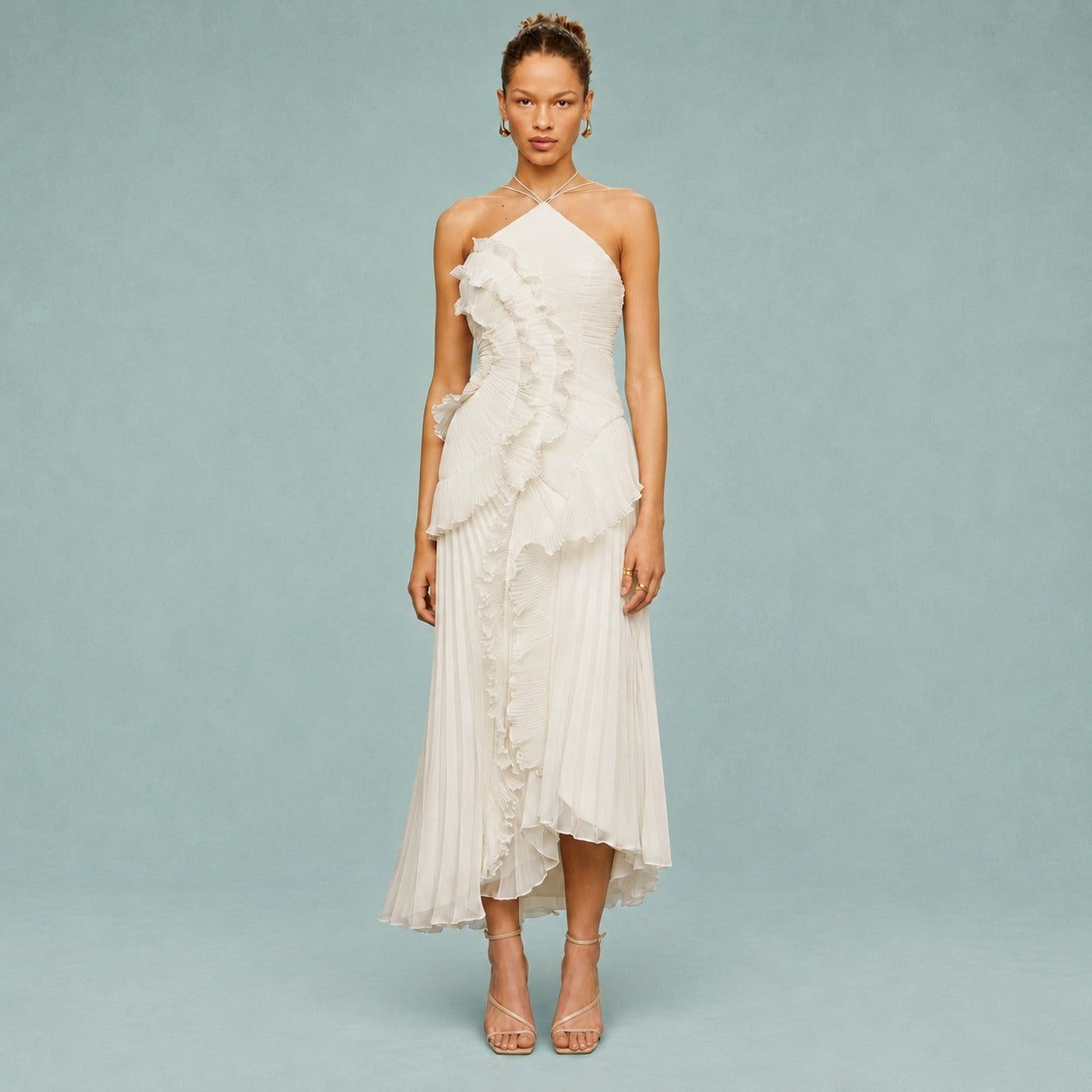 Roxan - Vestido Maxi de Un Hombro sin Esfuerzo