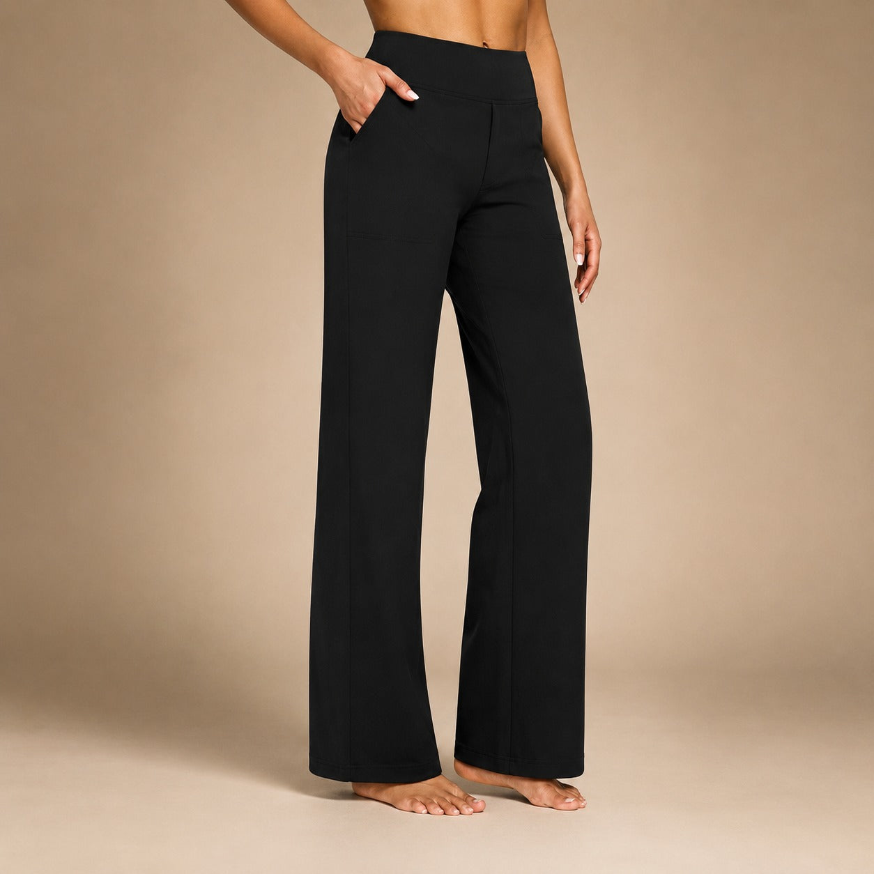 Roseanna - Pantalones elásticos de cintura alta elegantes