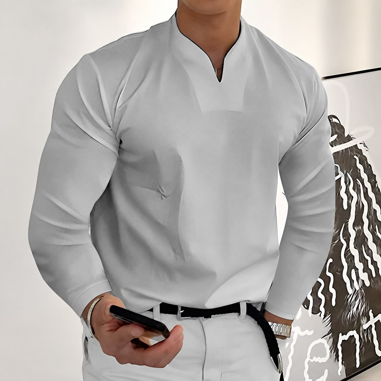 Corentin - Camisa elegante de manga larga para hombres