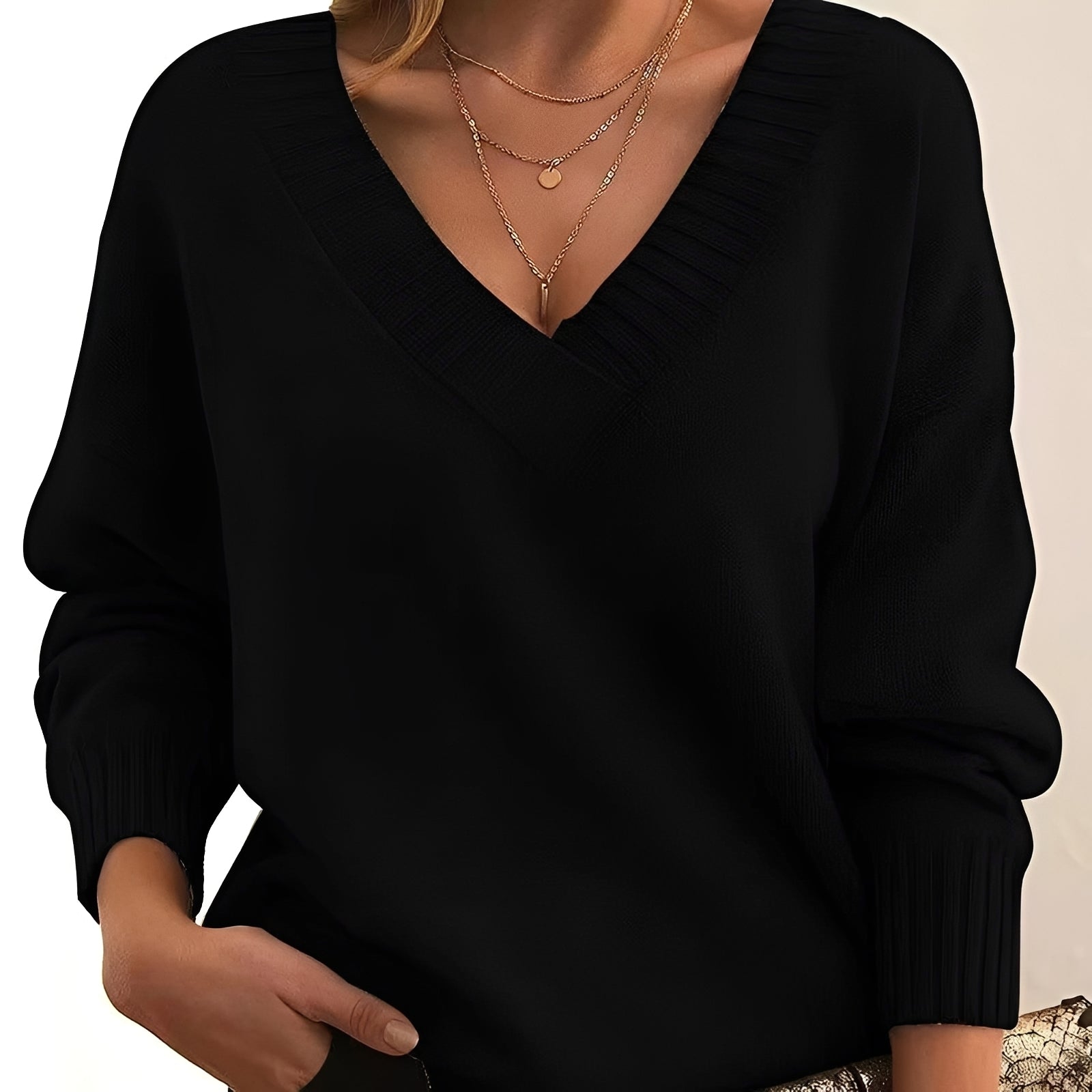 Mollie - Suéter ligero y holgado para mujeres