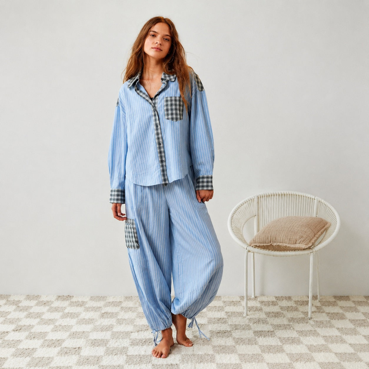 Elena - Pijama casual de dos piezas