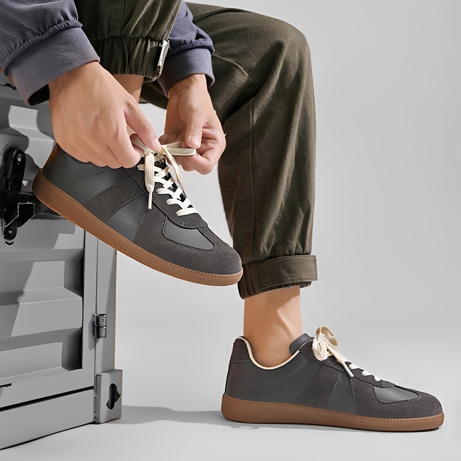 Gino - Zapatillas casuales para hombres con suela gruesa y suave