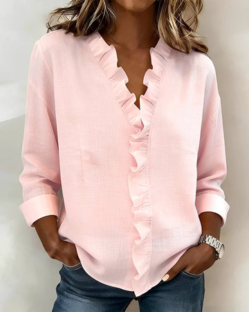 Samia - Blusa Elegante de Manga Larga